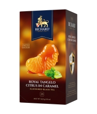 Чай Richard limited edition Royal TANGELO CITRUS IN CARAMEL чёрный ароматизированный 25 саше × 1.7 г