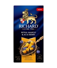 Чай Richard Royal Mango & Acai berry чёрный аромат. 25 саше × 1.7 г