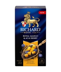 Чай Richard Royal Mango & Acai berry чёрный аромат. 25 саше × 1.7 г