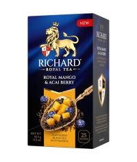 Чай Richard Royal Mango & Acai berry чёрный аромат. 25 саше × 1.7 г