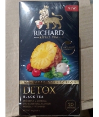 Чай Richard DETOX черный ароматизированный 20 саше × 1.7 г