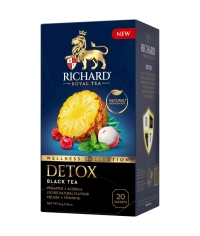 Чай Richard DETOX черный аромат. 20 саше × 1.7 г