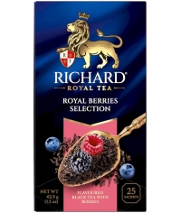 Чай Richard Royal BERRIES SELECTION чёрный ароматизированный 25 саше × 1.7 г