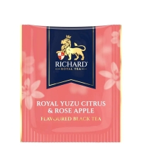 Чай Richard Royal YUZU CITRUS & ROSE APPLE чёрный ароматизированный 25 саше × 1.7 г