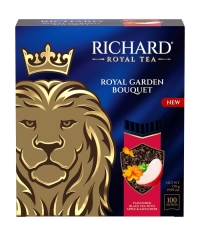 Чай Richard Royal GARDEN BOUQUET чёрный ароматизированный 100 саше × 1.7 г Чай Richard Royal GARDEN BOUQUET чёрный ароматизированный 100 саше × 1.7 г