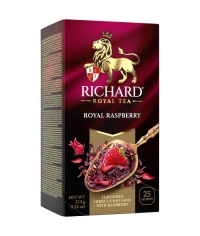 Чай Richard Royal Raspberry МАЛИНА цветочный ароматизированный 25 саше × 1.5 г