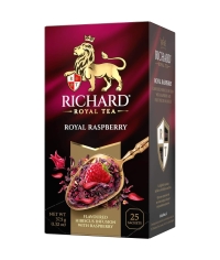 Чай Richard Royal Raspberry МАЛИНА цветочный ароматизированный 25 саше × 1.5 г