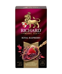 Чай Richard Royal Raspberry МАЛИНА цветочный ароматизированный 25 саше × 1.5 г