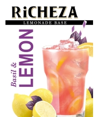 RiCHEZA Lemonade Base Пряная основа для напитков Базилик Лимон BASIL LEMON 1000 г
