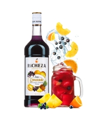 Основа для напитков RiCHEZA Черная смородина Ананас Апельсин стекло 1000 мл