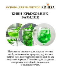 Основа для напитков RiCHEZA Киви Крыжовник Базилик стекло 1000 мл