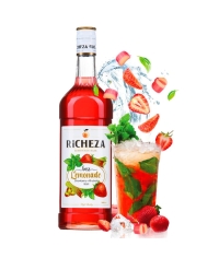 Основа для напитков RiCHEZA Клубника Ревень Базилик стекло 1000 мл