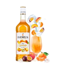Основа для напитков RiCHEZA Персик Маракуйя Мандарин стекло 1000 мл