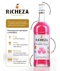 Сироп RiCHEZA Bubble Gum Бабл Гам стекло 1000 мл