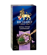 Чай черный Richard Royal Thyme & Rosemary аром. 25 саше × 2 г Чай черный Richard Royal Thyme & Rosemary аром. 25 саше × 2 г