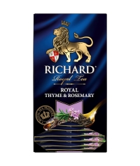 Чай черный Richard Royal Thyme & Rosemary аром. 25 саше × 2 г Чай черный Richard Royal Thyme & Rosemary аром. 25 саше × 2 г