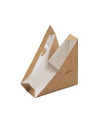 Упаковка для сэндвича Крафт картон 125×125×40 мм