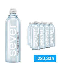 Вода питьевая Sever газированная 330 мл стекло