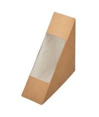 Упаковка для сэндвича картон Крафт 130×130×50мм