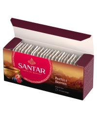 Черный чай SANTAR Perfect Berries с лесными ягодами, 25 пак. × 1,5 г