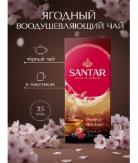 Черный чай SANTAR Perfect Berries с лесными ягодами, 25 пак. × 1,5 г