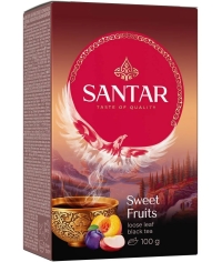 Чай черный Santar Sweet Fruits среднелистовой с кусочками фруктов 100 г