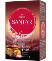 Чай черный Santar Sweet Fruits среднелистовой с кусочками фруктов 100 г
