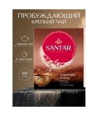Чай черный SANTAR Legendary Strong байховый 100 пак. × 2 г Чай черный SANTAR Legendary Strong байховый 100 пак. × 2 г