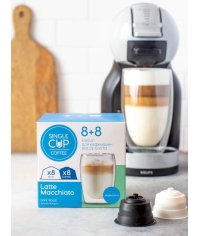 Кофе-капсулы Single Cup для Dolce Gusto LATTE MACCHIATO 8+8 шт.