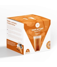 Капсулы Single Cup для Dolce Gusto Cafe au Lait CARAMEL 16 шт.