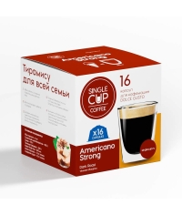 Кофе-капсулы Single Cup для Dolce Gusto Americano STRONG ×16 шт.