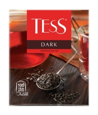 Чай черный Tess DARK 100 пак. × 2 г