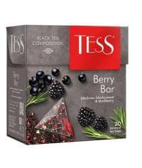 Чай TESS Berry Bar черный с добавками 1,8 г х 20 пирам.