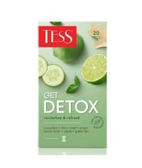 Чай TESS Get Detox зелёный с добавками 20 пак. × 1,5г
