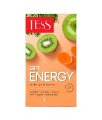Чай TESS Get Energy Оолонг с киви и жасмином 20 пак. × 1,5 г