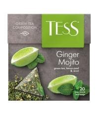 Чай TESS Ginger Mojito зелёный аромат. 20 пирам. × 1,8г