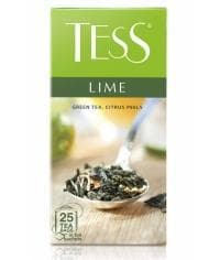 Чай TESS LIME зелёный лист. с добавками 25 пак. × 1,5г