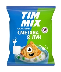 Сухарики TIM MIX Сметана Лук 40 г