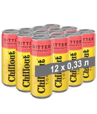 Тоник сильногазированный Chillout Bitter Grapefruit Чиллаут Биттер Грейпфрут 330 мл ж/б