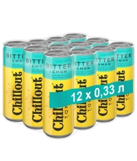 Тоник сильногазированный Chillout Bitter Lemon Чиллаут Биттер Лимон 330 мл ж/б