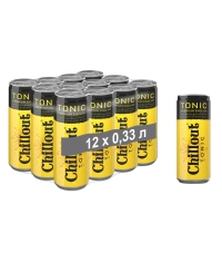 Тоник сильногазированный Chillout Premium English Чиллаут Премиум Инглиш 330 мл ж/б