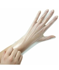 Перчатки одноразовые TPE Прозрачные размер M по 100 шт.