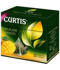 Чай зеленый Curtis Delicate Mango 20 пирам. × 1,8г