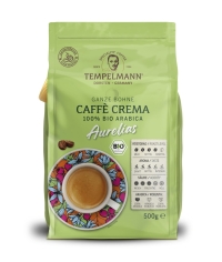 Кофе в зернах Tempelmann Caffe Crema AURELIAS BIO 500 г