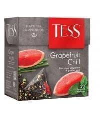 Чай черный TESS Grapefruit Chill в пирамидках (20 х 1,8г)