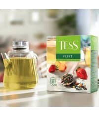 Чай TESS Flirt зеленый листовой с добавками 100 пак. × 1,5 г