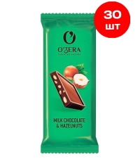 Тонкий шоколад O"Zera Milk Chocolate & Hazelnuts 24 г