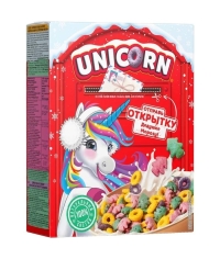 Готовый завтрак UNICORN Радужные колечки с фруктовым вкусом 195 г