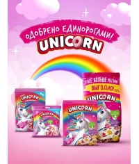 Готовый завтрак UNICORN Радужные колечки с фруктовым вкусом 195 г