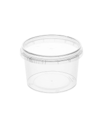 Банка под пресервы PP 280 мл Прозрачная С КРЫШКОЙ с контрольным замком d=95 мм